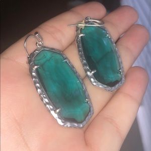 Kendra Scott Jewelry - Teal and silver Danielle Kendra Scott earrings Kendra Scott Jewelry - Teal and silver Danielle Kendra Scott earrings
